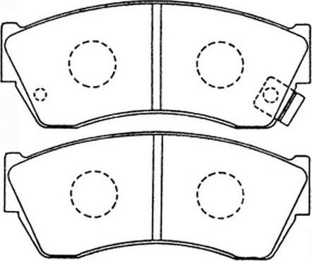 FIT FP0451 - Brake Pad Set, disc brake www.autospares.lv