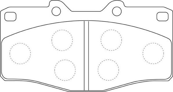 FIT FP0410 - Brake Pad Set, disc brake www.autospares.lv