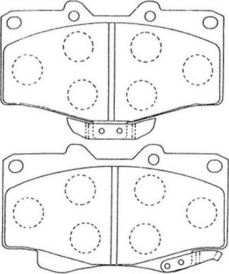 FIT FP0436 - Brake Pad Set, disc brake www.autospares.lv