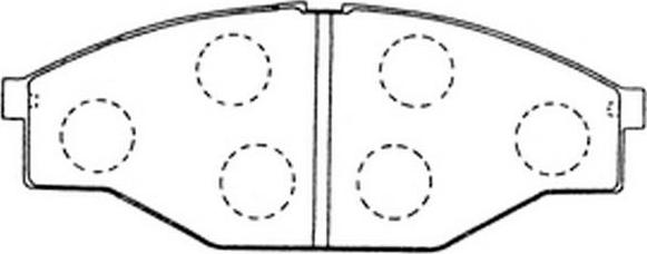 FIT FP0438 - Brake Pad Set, disc brake www.autospares.lv