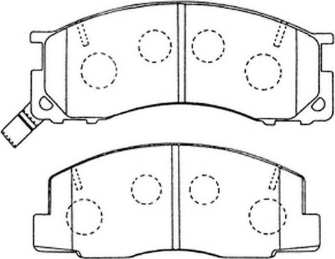 FIT FP0500 - Тормозные колодки, дисковые, комплект www.autospares.lv