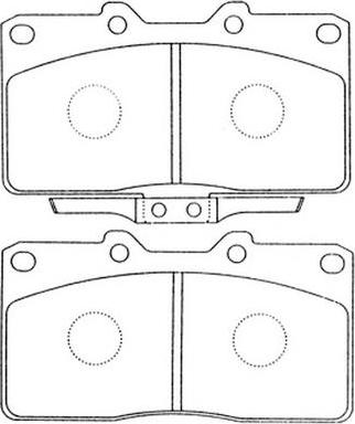 FIT FP0531 - Bremžu uzliku kompl., Disku bremzes www.autospares.lv