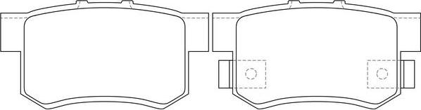 FIT FP0537 - Тормозные колодки, дисковые, комплект www.autospares.lv