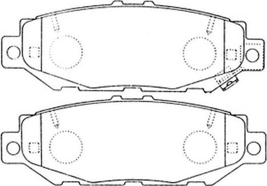 FIT FP0572 - Brake Pad Set, disc brake www.autospares.lv