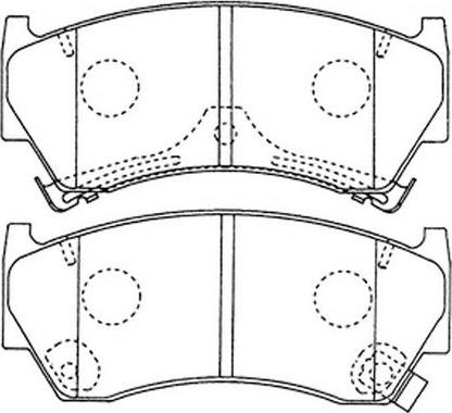 FIT FP0668 - Тормозные колодки, дисковые, комплект www.autospares.lv