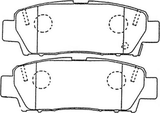 FIT FP0672 - Тормозные колодки, дисковые, комплект www.autospares.lv