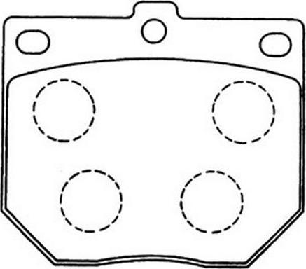 FIT FP0057 - Brake Pad Set, disc brake www.autospares.lv