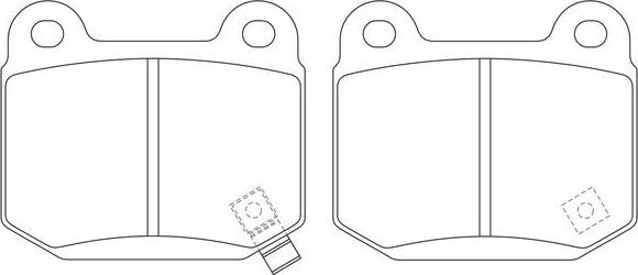 FIT FP0109 - Brake Pad Set, disc brake www.autospares.lv