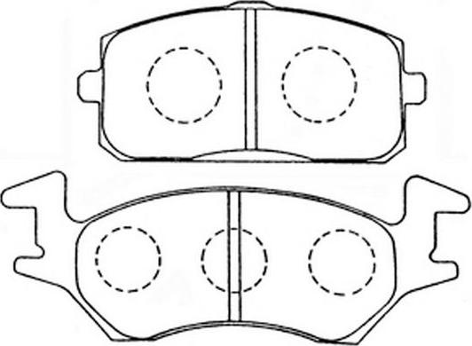 FIT FP0180 - Brake Pad Set, disc brake www.autospares.lv