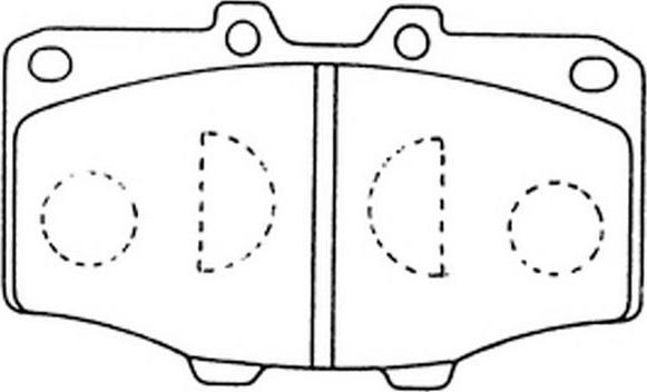 FIT FP0137 - Brake Pad Set, disc brake www.autospares.lv