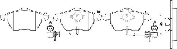 FIT FP0840E - Bremžu uzliku kompl., Disku bremzes www.autospares.lv