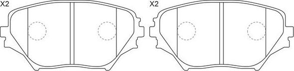 FIT FP0862 - Brake Pad Set, disc brake www.autospares.lv