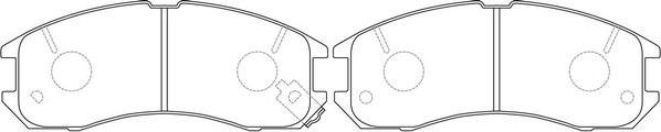 FIT FP0399 - Brake Pad Set, disc brake www.autospares.lv