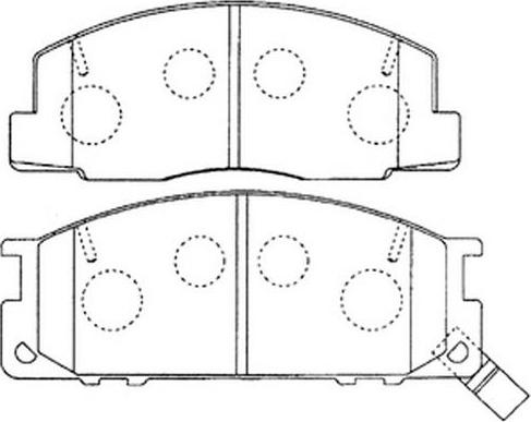 FIT FP0355 - Тормозные колодки, дисковые, комплект www.autospares.lv