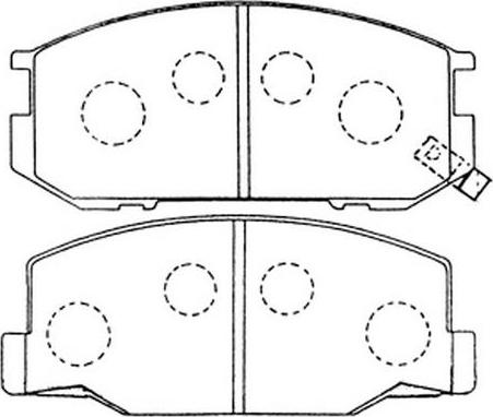 FIT FP0245 - Brake Pad Set, disc brake www.autospares.lv