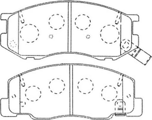 FIT FP0716 - Тормозные колодки, дисковые, комплект www.autospares.lv