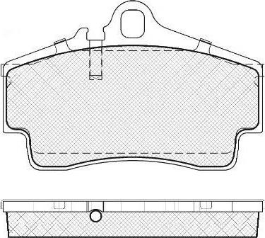 FIT FP0738 - Тормозные колодки, дисковые, комплект www.autospares.lv