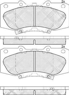 FIT FP1567 - Brake Pad Set, disc brake www.autospares.lv