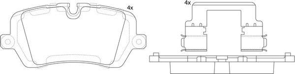 FIT FP1692 - Bremžu uzliku kompl., Disku bremzes www.autospares.lv