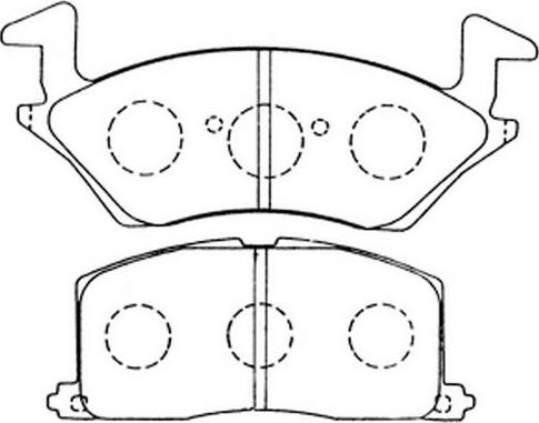 FIT FP1049 - Тормозные колодки, дисковые, комплект www.autospares.lv