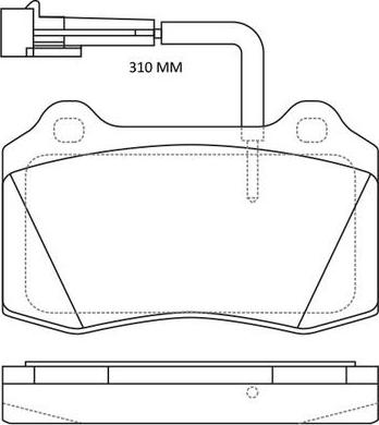 FIT FP1053E - Тормозные колодки, дисковые, комплект www.autospares.lv