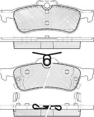 FIT FP1083 - Тормозные колодки, дисковые, комплект www.autospares.lv