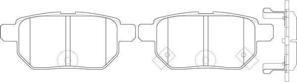 FIT FP1354 - Brake Pad Set, disc brake www.autospares.lv