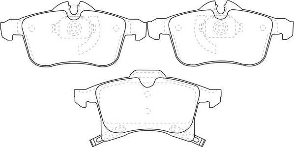 FIT FP1361 - Тормозные колодки, дисковые, комплект www.autospares.lv