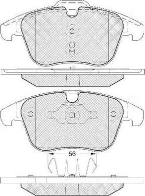 FIT FP1306 - Тормозные колодки, дисковые, комплект www.autospares.lv