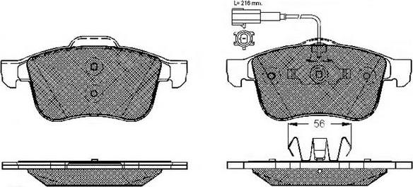 FIT FP1308E - Bremžu uzliku kompl., Disku bremzes www.autospares.lv