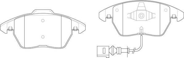 FIT FP1375E - Brake Pad Set, disc brake www.autospares.lv