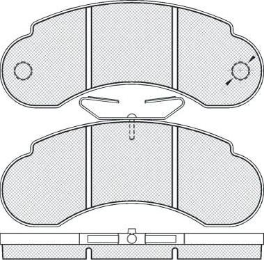 FIT FP1233 - Bremžu uzliku kompl., Disku bremzes autospares.lv