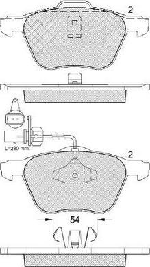 FIT FP3265E - Bremžu uzliku kompl., Disku bremzes autospares.lv