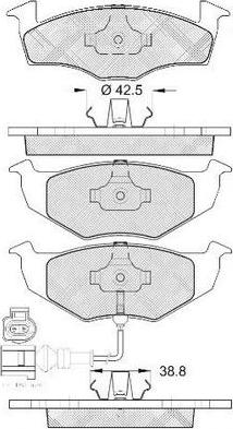 FIT FP3262E - Bremžu uzliku kompl., Disku bremzes www.autospares.lv