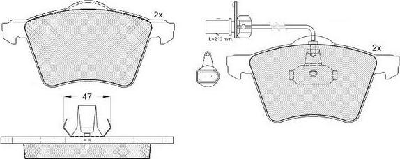 FIT FP3271E - Brake Pad Set, disc brake www.autospares.lv