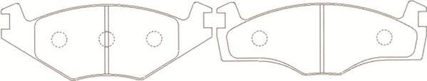 FIT FP2102 - Brake Pad Set, disc brake www.autospares.lv