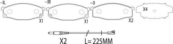 FIT FP2107E - Bremžu uzliku kompl., Disku bremzes www.autospares.lv