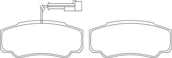 FIT FP2331T - Brake Pad Set, disc brake www.autospares.lv