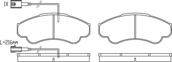 FIT FP2323E - Тормозные колодки, дисковые, комплект www.autospares.lv