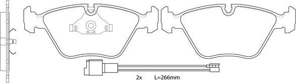 FIT FP2249E - Bremžu uzliku kompl., Disku bremzes www.autospares.lv