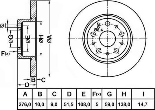 FIT FR0999 - Bremžu diski www.autospares.lv