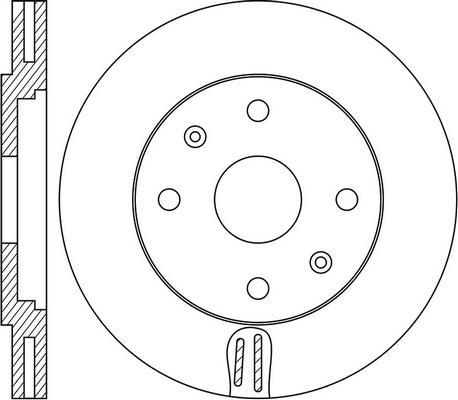 FIT FR0980V - Тормозной диск www.autospares.lv