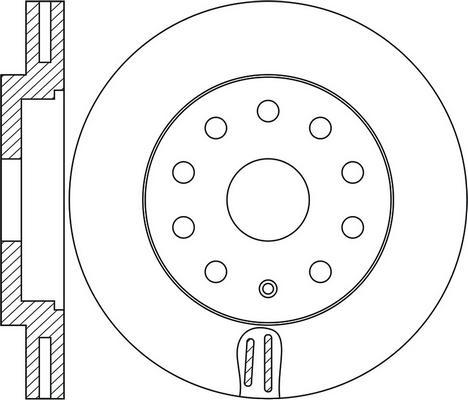 BENDIX 562688 BC - Тормозной диск www.autospares.lv