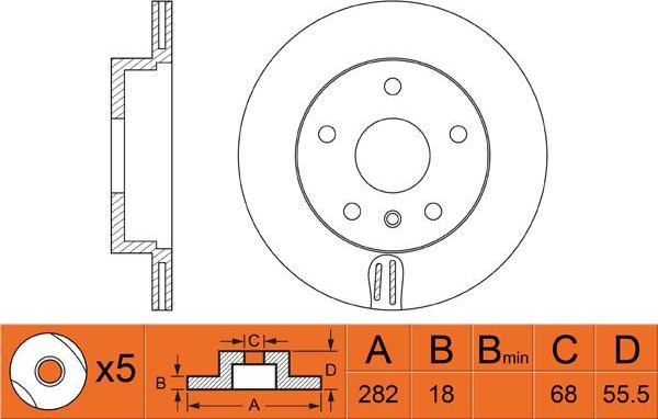 FIT FR0406V - Тормозной диск www.autospares.lv