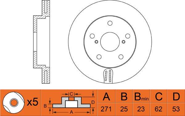 FIT FR0566V - Bremžu diski autospares.lv