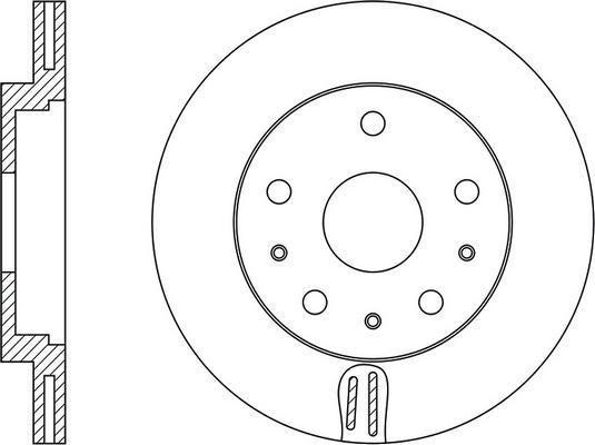 BOSCH 0 986 479 D74 - Bremžu diski autospares.lv