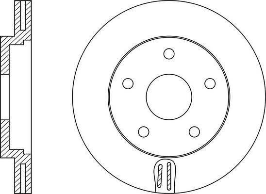 FIT FR0160V - Brake Disc www.autospares.lv