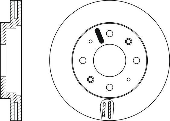 FIT FR0121V - Тормозной диск www.autospares.lv