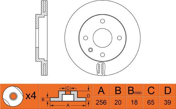 FIT FR0391V - Bremžu diski www.autospares.lv