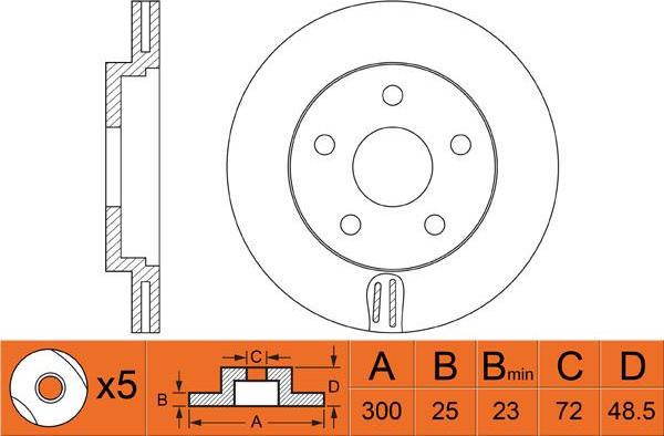 FIT FR0306V - Bremžu diski www.autospares.lv